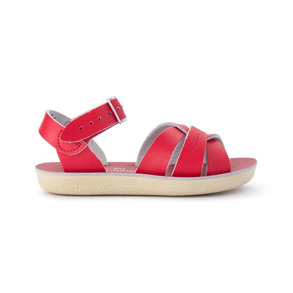 SALTWATER - KIDS SUNSAN SWIMMER SANDAL: RED [sz:INFANT 5]