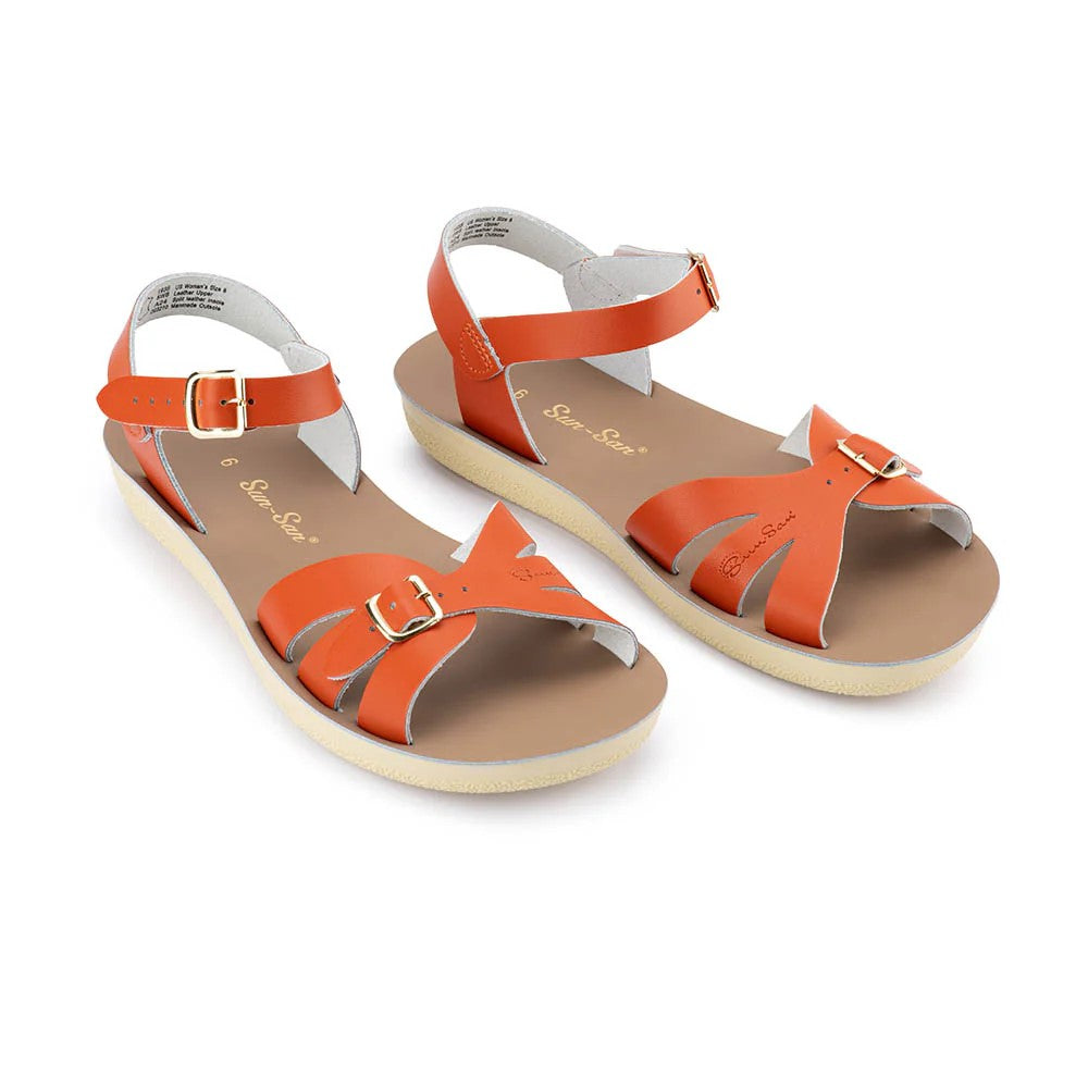 SALTWATER - ADULT  BOARDWALK SANDAL: PAPRIKA [sz:ADULT 4]