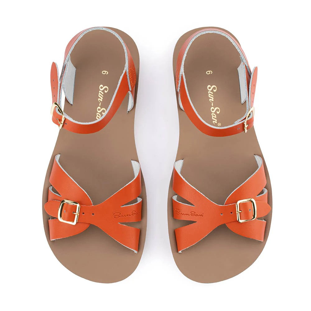 SALTWATER - ADULT  BOARDWALK SANDAL: PAPRIKA [sz:ADULT 4]