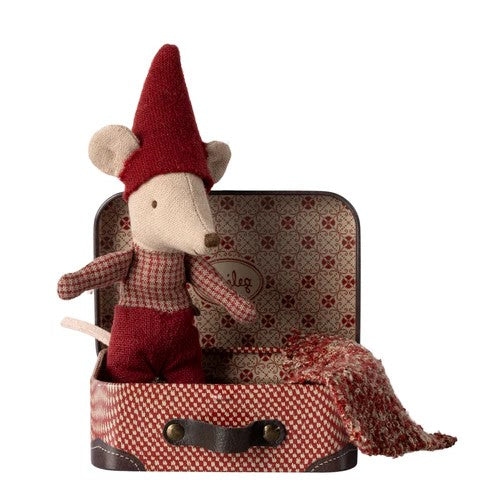 MAILEG - CHRISTMAS: MOUSE BABY IN A SUITCASE 