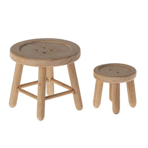 MAILEG - MOUSE: TABLE AND STOOL 