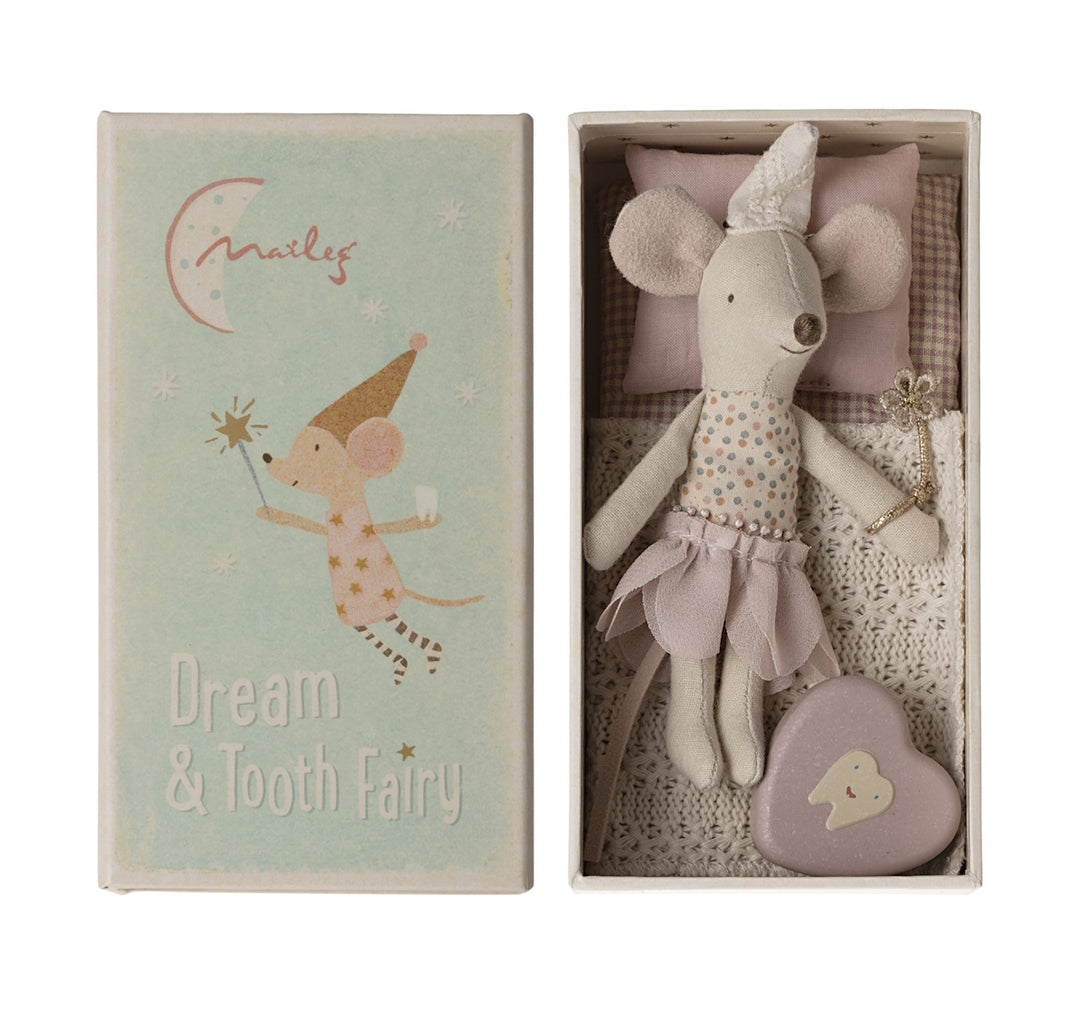 MAILEG - MOUSE: LITTLE SISTER TOOTH FAIRY IN A BOX 