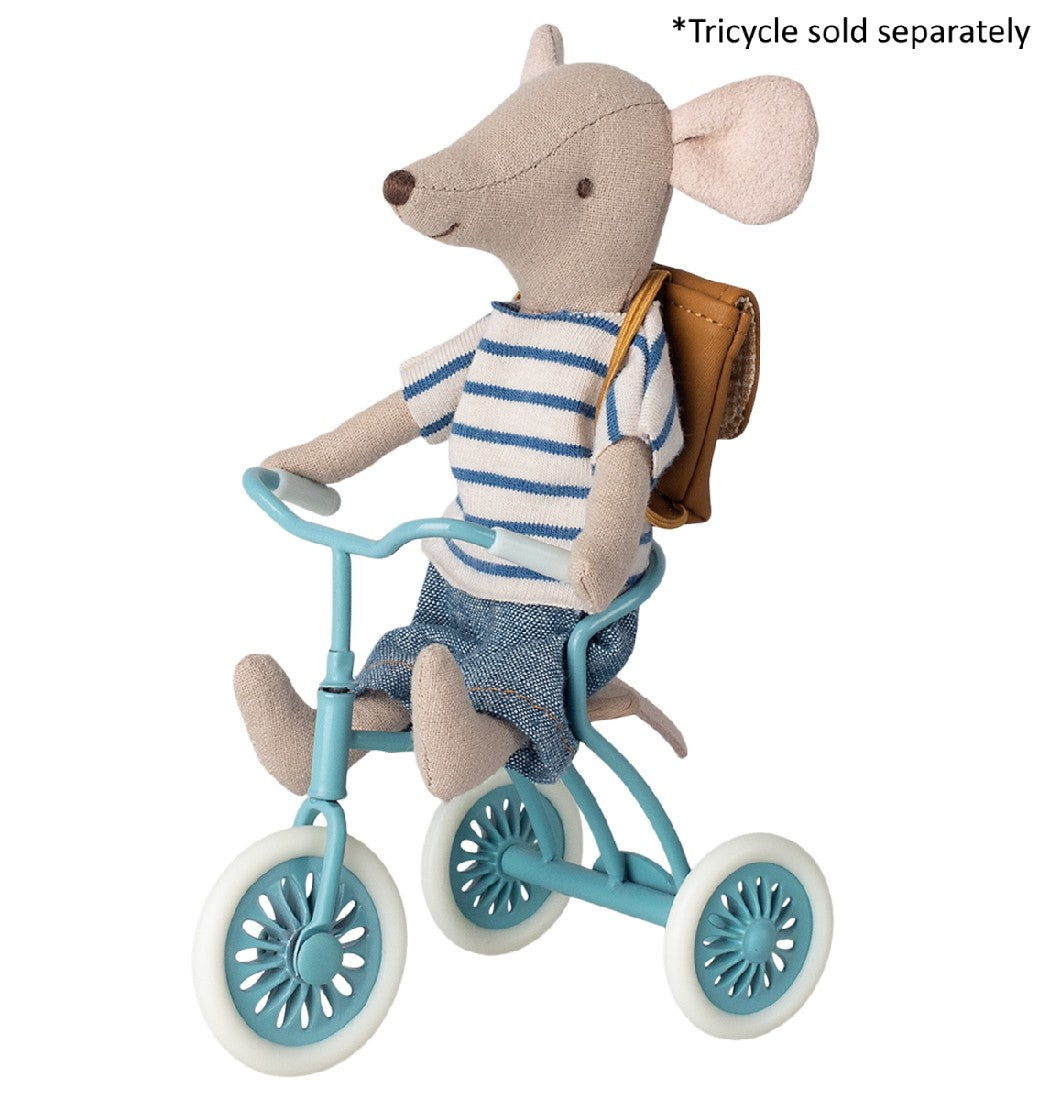 MAILEG - MOUSE: TRICYCLE BIG BROTHER WITH BAG