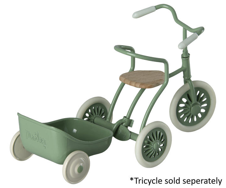 MAILEG - MOUSE: TRAILER FOR TRICYCLE GREEN 