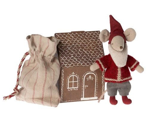 MAILEG - CHRISTMAS: SANTA MOUSE IN A HOUSE