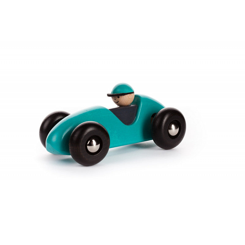 BAJO - WOODEN LR CAR: BLUE