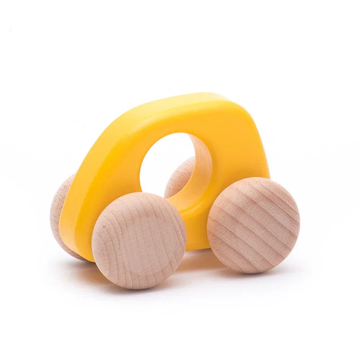 BAJO - WOODEN MINI AUTO: YELLOW 