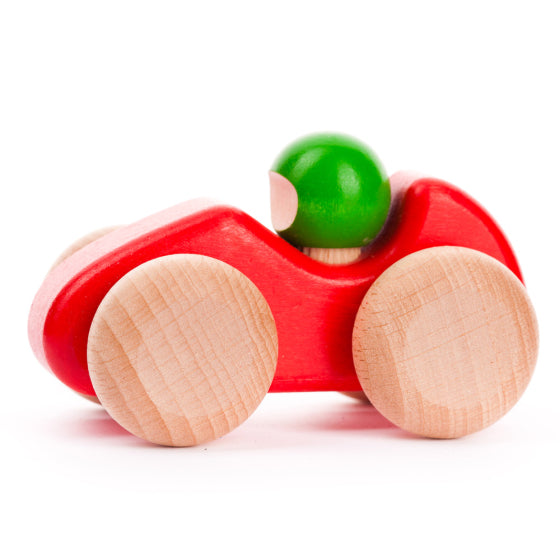 BAJO - WOODEN RACING CAR: RED 