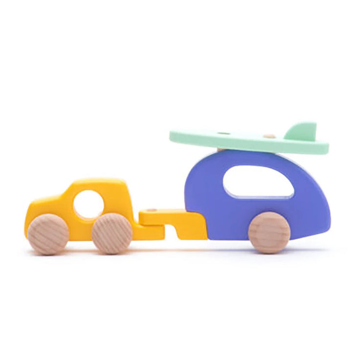 BAJO - WOODEN CAR WITH CAMPER 