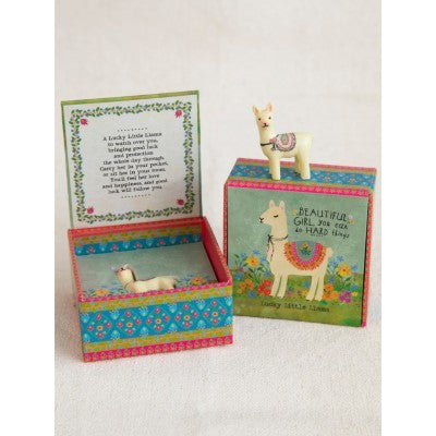 NATURAL LIFE - TOKEN LUCKY CHARM BOX: LLAMA 