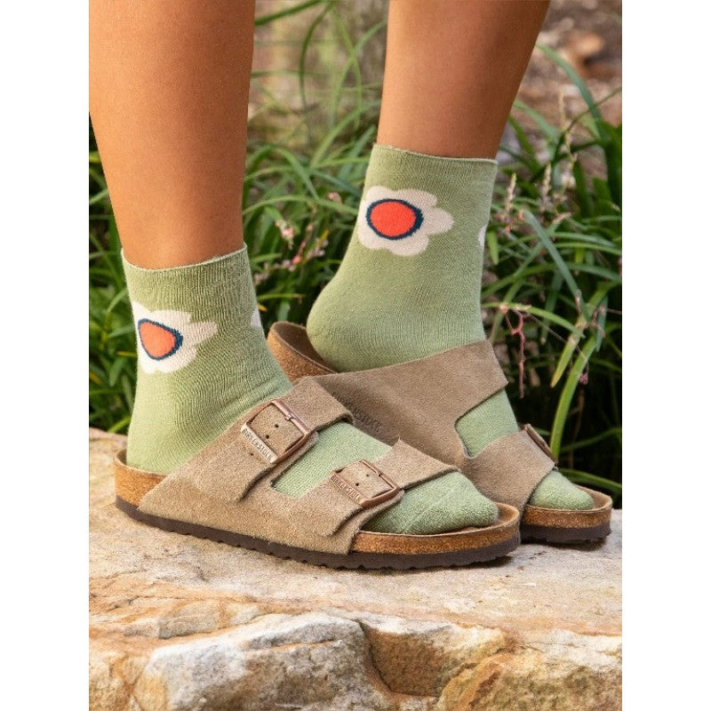 NATURAL LIFE - ROLL TOP SOCKS SET: FLOWER MUSHROOM 