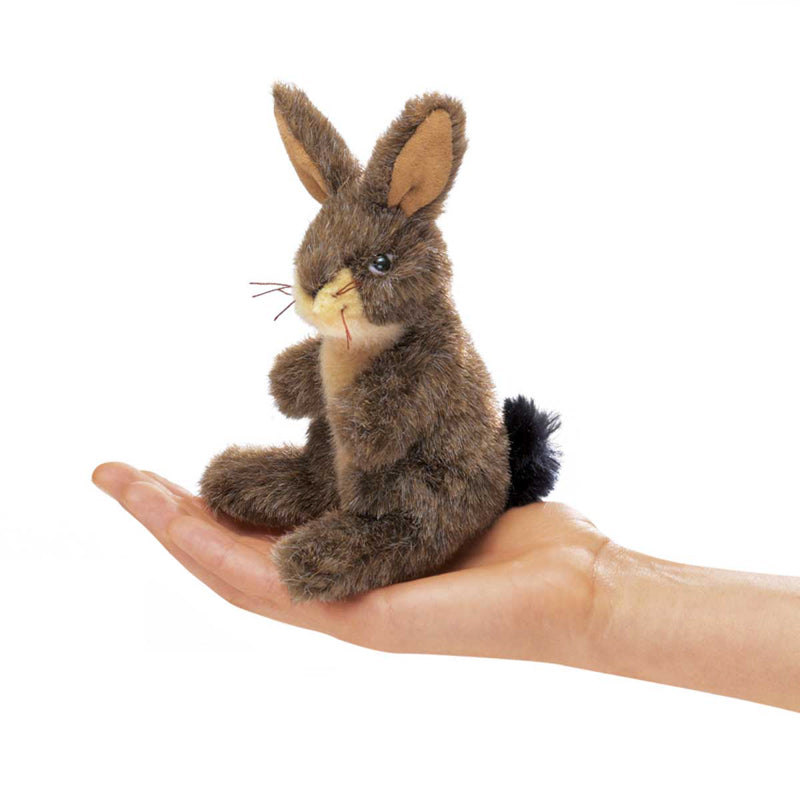 FOLKMANIS - FINGER PUPPET - MINI JACK RABBIT 