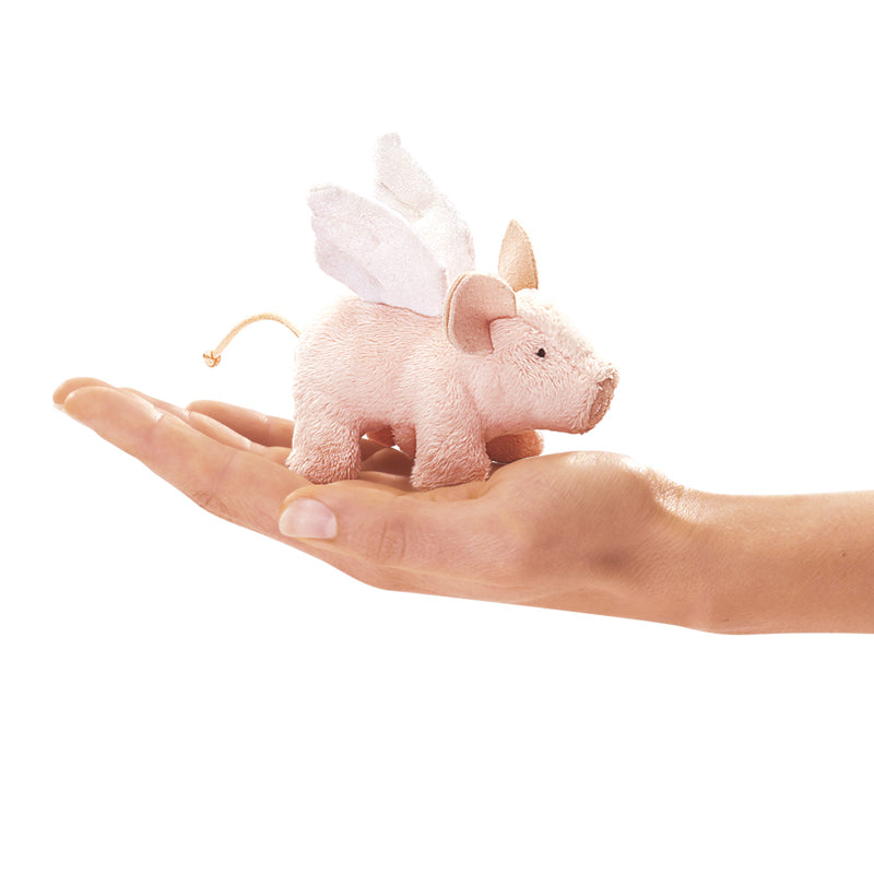 FOLKMANIS - FINGER PUPPET: MINI WINGED PIGLET 