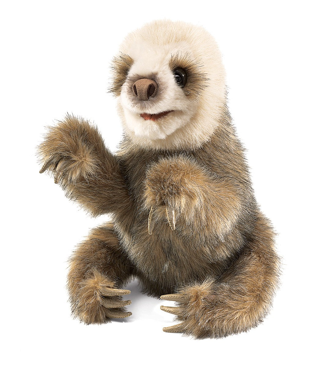 FOLKMANIS - HAND PUPPET - BABY SLOTH 