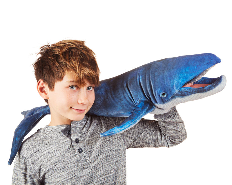 FOLKMANIS - HAND PUPPET: BLUE WHALE 