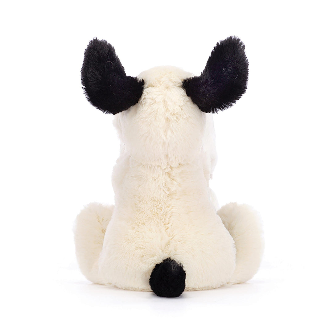 JELLYCAT - BASHFUL BLACK AND WHITE PUPPY SOOTHER