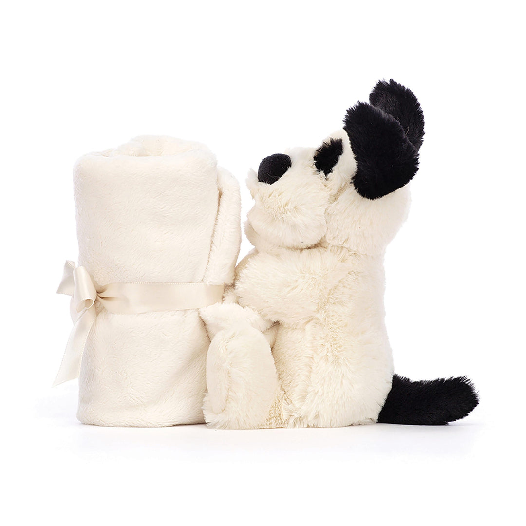 JELLYCAT - BASHFUL BLACK AND WHITE PUPPY SOOTHER