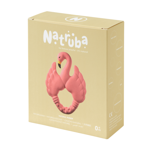 NATRUBA - NATURAL TEETHER FLAMINGO: PINK