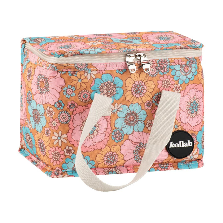 KOLLAB - LUNCH BOX: RETRO AQUA FLORAL