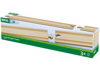 BRIO - LONG STRAIGHT TRACKS: 4PCS 