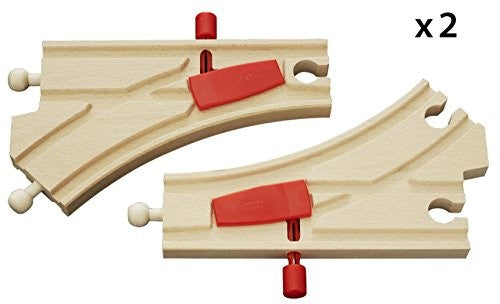 BRIO - MECHANICAL SWITCHES FOR TRACKS: 2 PIECES