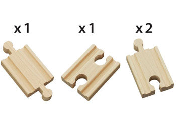 BRIO - MINI STRAIGHT TRACKS: 4PCS