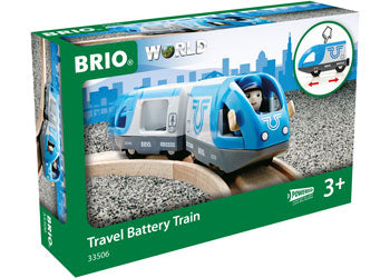 BRIO - TRAVEL BATTERY TRAIN: 3 PIECES 