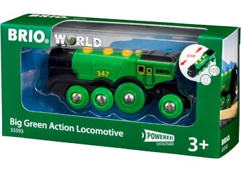 BRIO - BIG GREEN ACTION LOCOMOTIVE 