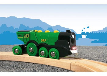 BRIO - BIG GREEN ACTION LOCOMOTIVE 