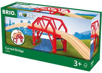 BRIO - CURVED BRIDGE: 4 PCS