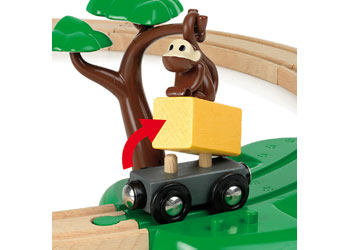 BRIO - SAFARI RAILWAY SET: 17 PIECES