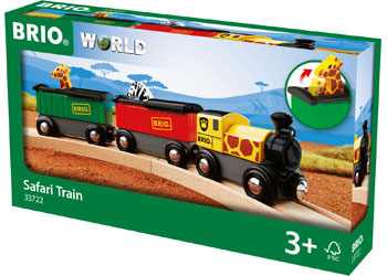 BRIO - SAFARI  TRAIN: 3 PIECES 