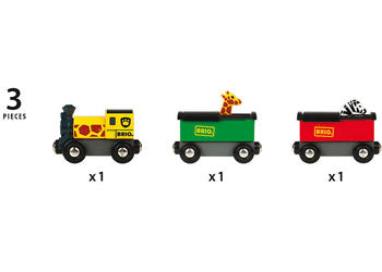 BRIO - SAFARI  TRAIN: 3 PIECES 