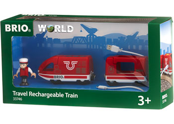 BRIO - TRAVEL RECHARGEABLE TRAIN: 4 PIECES