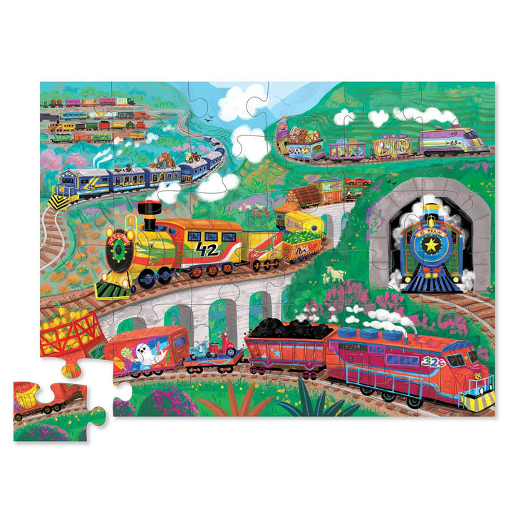 CROCODILE CREEK - CLASSIC FLOOR PUZZLE 36PC: ALL ABOARD