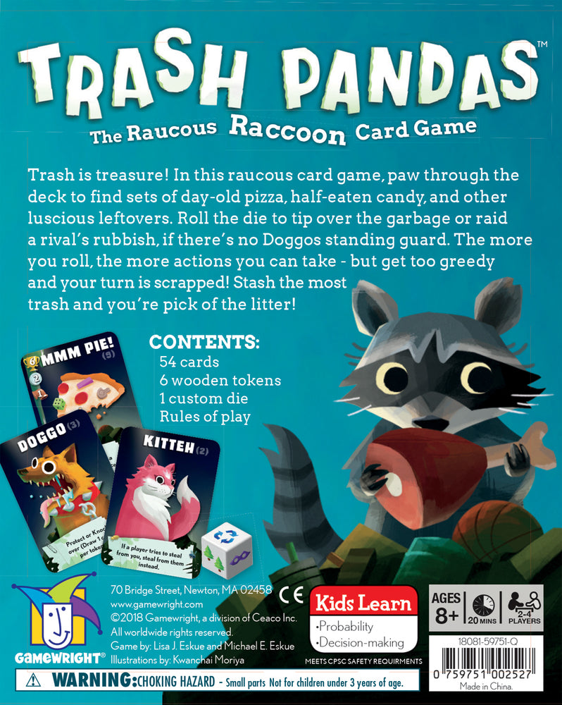 GAMEWRIGHT - TRASH PANDAS CARD GAME: HANG ELL