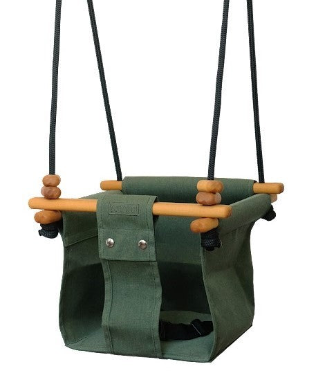 SOLVEJ - BABY TODDLER SWING: MOSS GREEN 