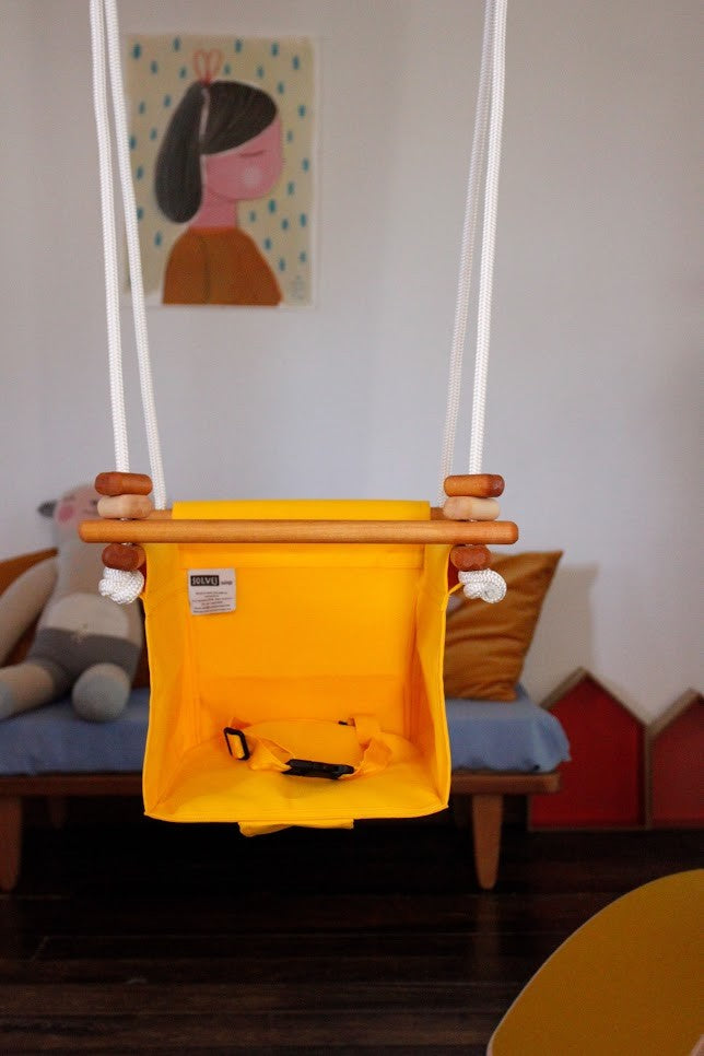 SOLVEJ - BABY TODDLER SWING: KOWHAI YELLOW 