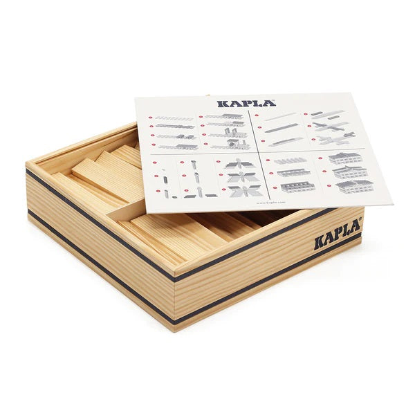 KAPLA - 100 BOX: NATURAL BUILDING PLANKS SET