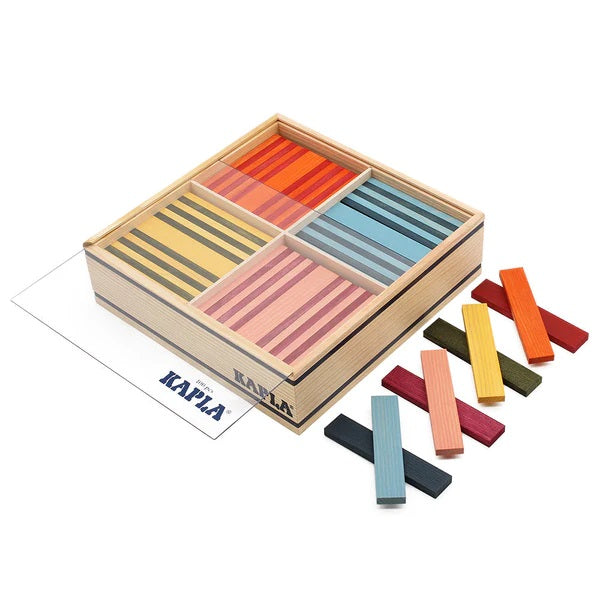 KAPLA - OCTOCOLOR , 100 PLANKS IN 8 COLOURS