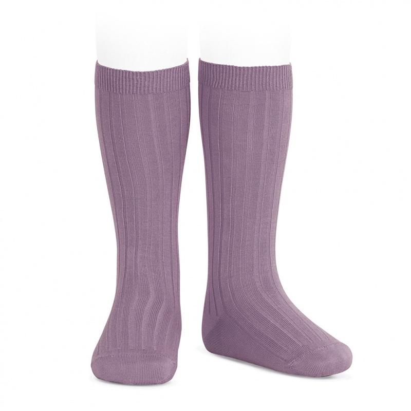 CONDOR - RIB KNEE HIGH SOCK #675 AMATISTA [sz:000]