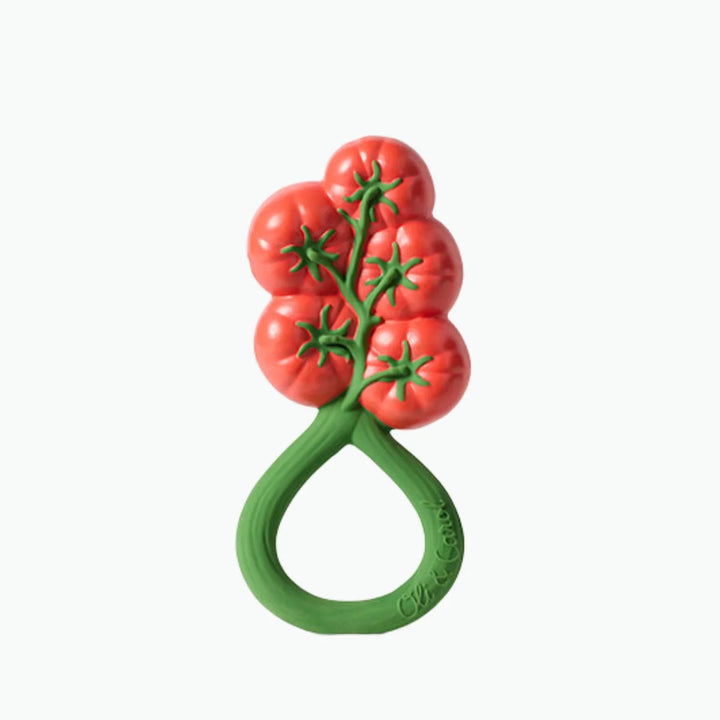 OLI & CAROL - TEETHER: TOMATO RATTLE TOY