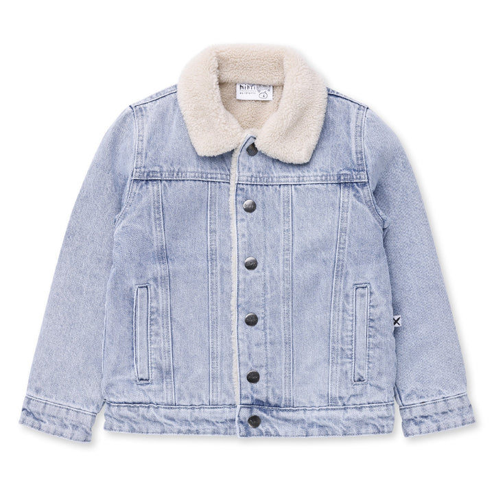 MINTI - HAPPY FACE DENIM BOMBER [sz:2 YRS]