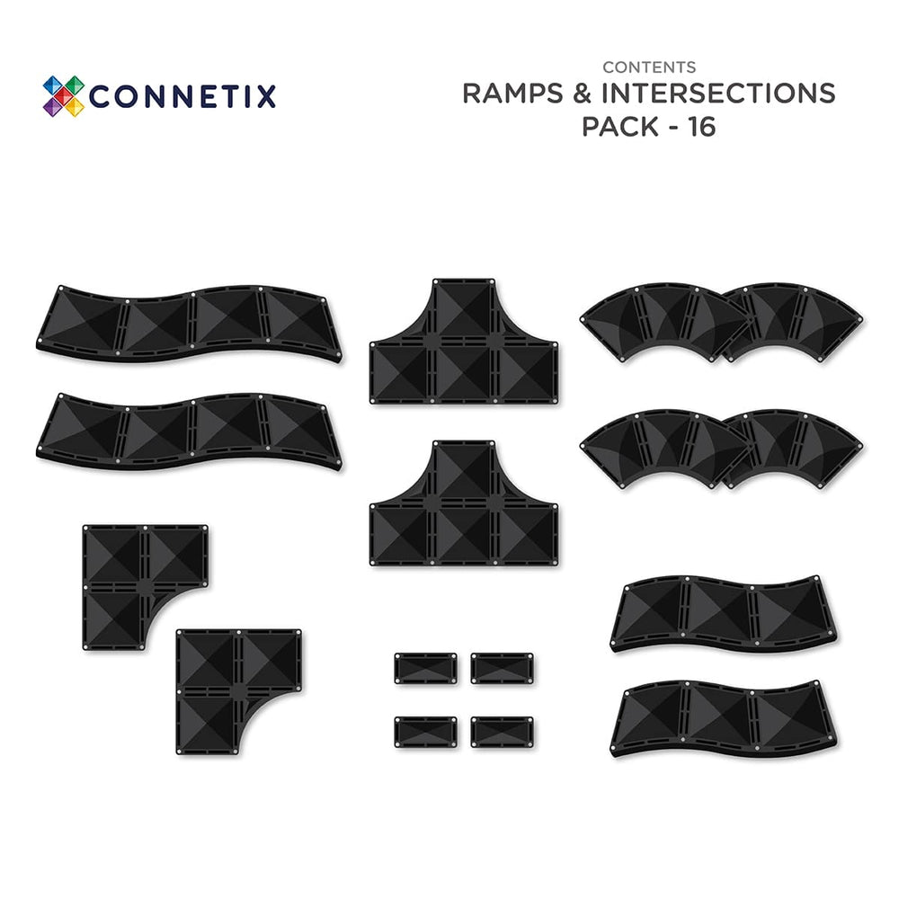 CONNETIX TILES - RAMPS & INTERSECTION PACK: 16PC