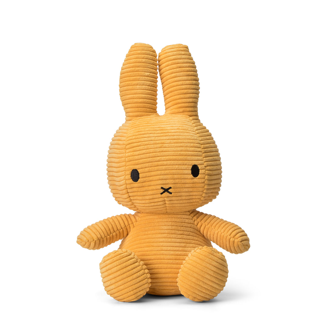 MIFFY - 33CM SITTING CORDUROY MIFFY: YELLOW