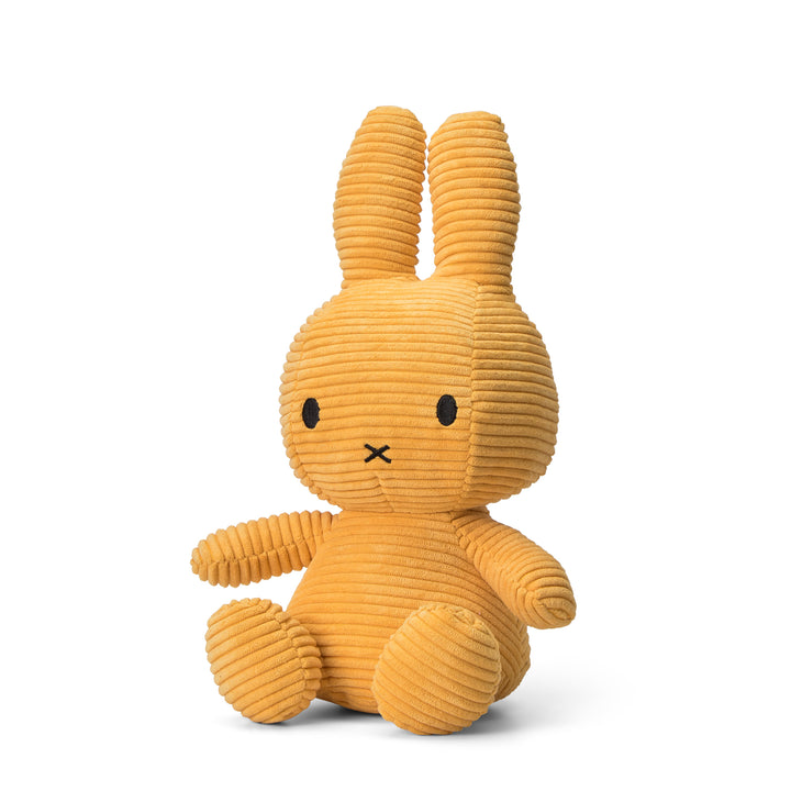 MIFFY - 33CM SITTING CORDUROY MIFFY: YELLOW