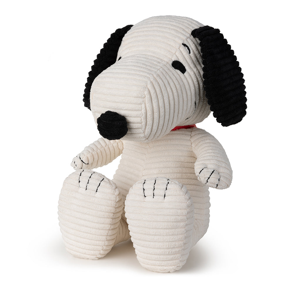 BON BON TOYS - SNOOPY SITTING CORDURAOY CREAM IN A GIFT BOX 