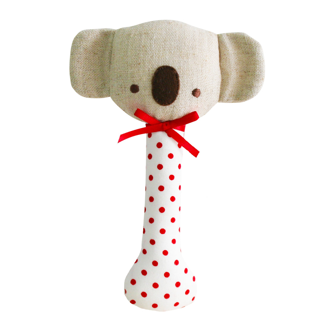 ALIMROSE - STICK RATTLE  KOALA: RED SPOT 