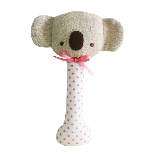 ALIMROSE - STICK RATTLE KOALA: PINK SPOT 