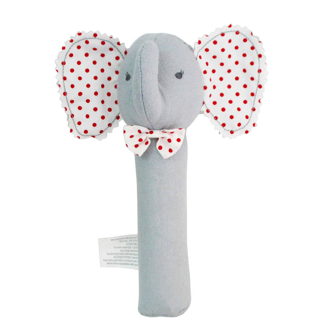 ALIMROSE - SQUEAKER BABY ELEPHANT: GREY 